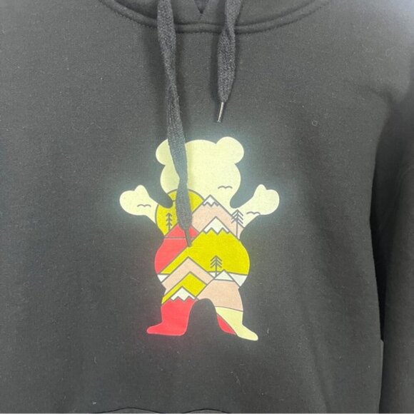 GRIZZLY MOUNTAIN BELT Griptape Bear sweatshirt hoodie Sz L 22.5” PTP - Picture 3 of 7